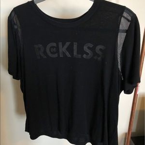 Young & reckless crop tee